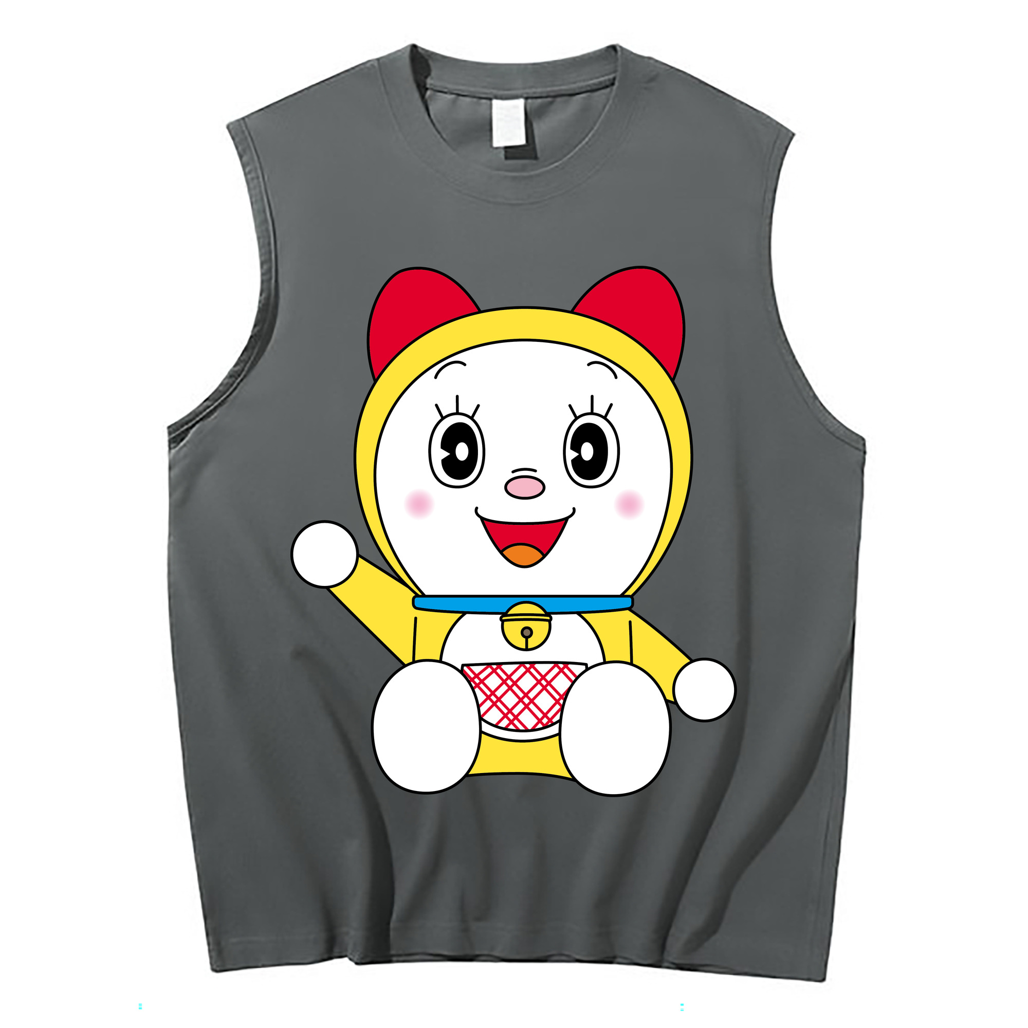 （画像用） ドラえもん ドラミ Doraemon Dorami コットン100％タンクトップ（フロントプリント）